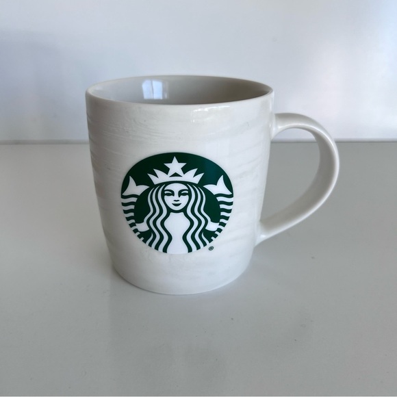 Starbucks 12oz White Frosted Swirl Mug - Picture 1 of 10